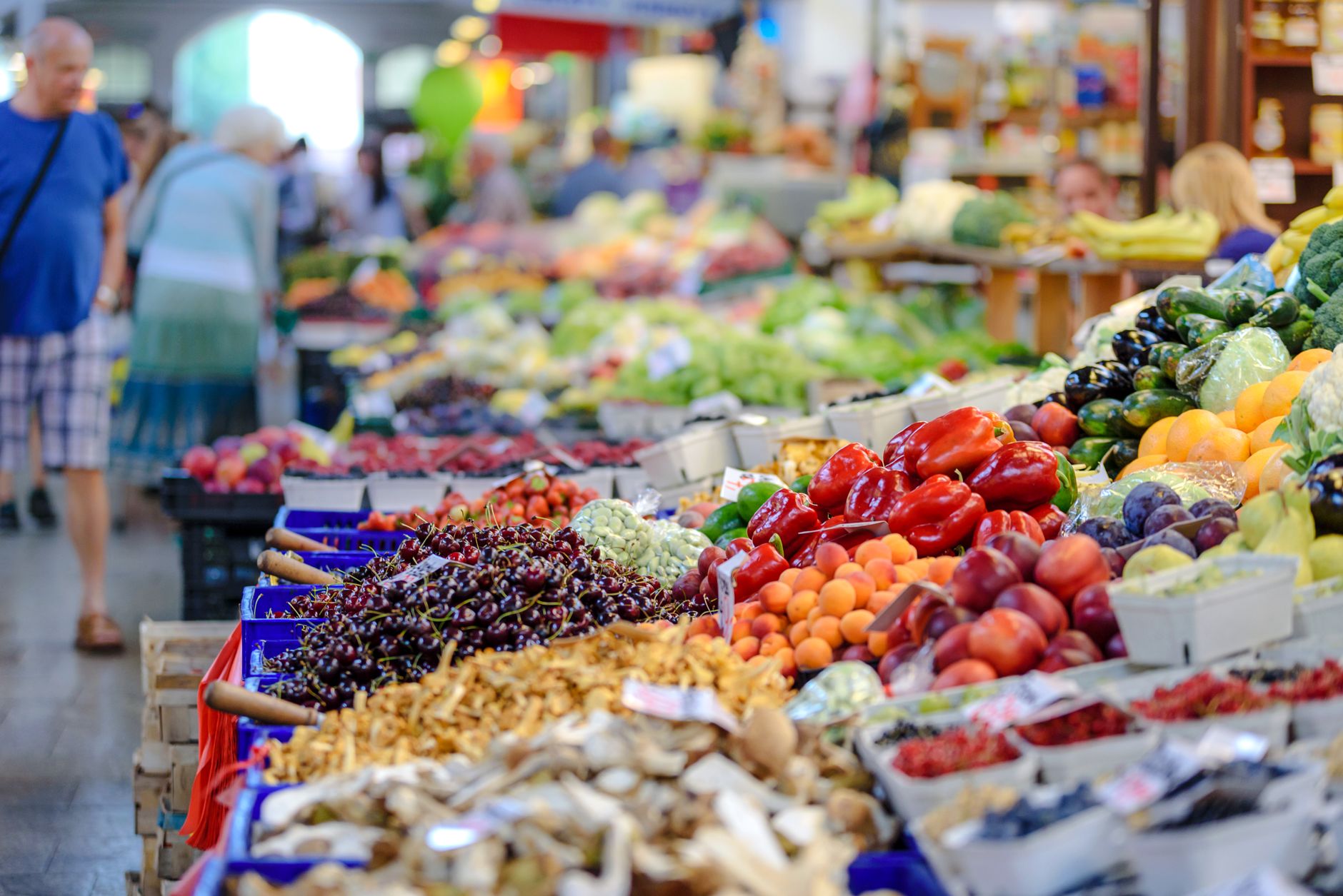 Ein Markt im Trentino